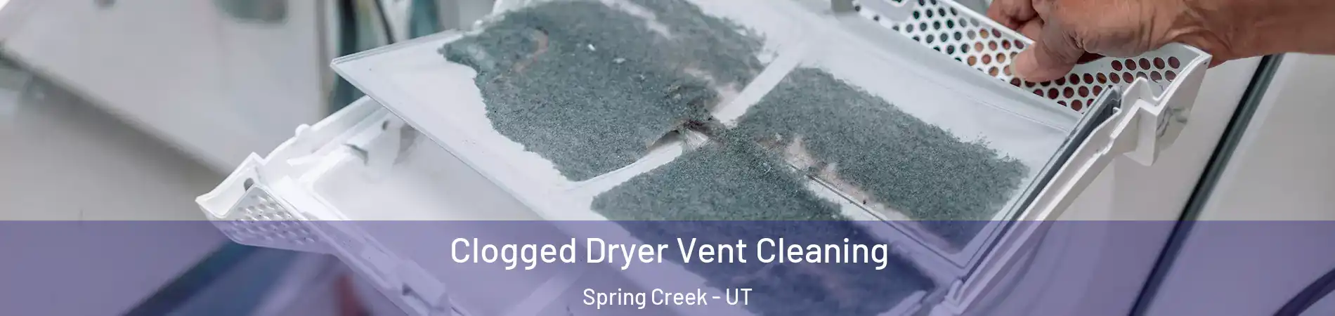 Clogged Dryer Vent Cleaning Spring Creek - UT
