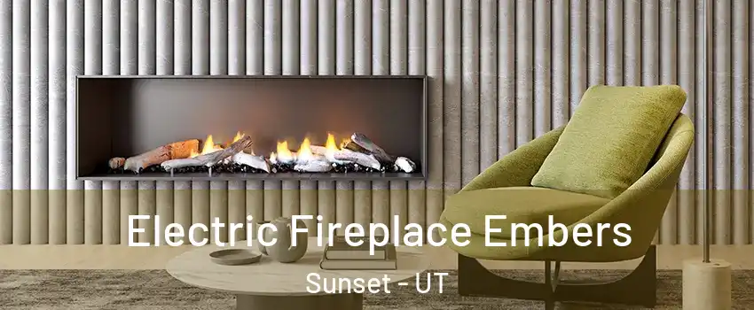 Electric Fireplace Embers Sunset - UT